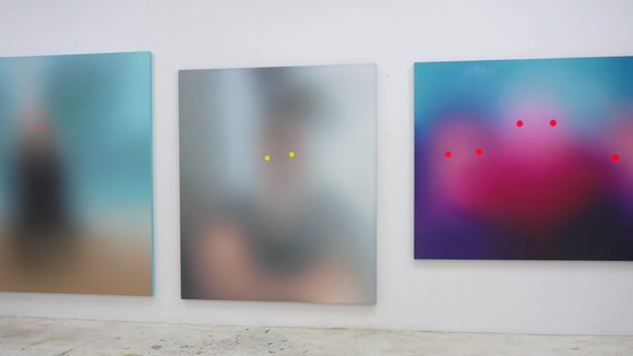 Ashley Bickerton's studio
