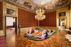 Installation view, Sterling Ruby, Winterpalais, Belvedere Museum, Vienna, July 8–October 16, 2016.