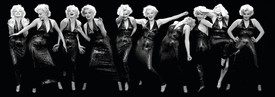 10-image exposure of Marilyn Monroe in different poses