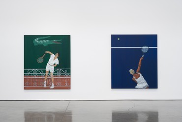 Installation view, Honor Titus: Advantage In, Gagosien, Beverly Hills, July 20–September 1, 2023. Artwork © Honor Titus. Photo: Jeff McLane