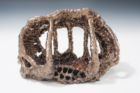 Sterling Ruby, Brass Ketamine User, 2010 Ceramic, 15 × 27 × 14 inches (38.1 × 68.6 × 35.6 cm)© Sterling Ruby