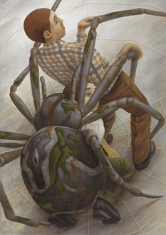 Tetsuya Ishida, Restless Dream, 1996 Acrylic on panel, 57 ⅜ × 40 ⅝ inches (145.6 × 103 cm)© Tetsuya Ishida Estate. Photo: Martin Wong