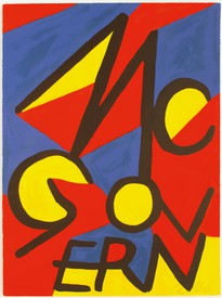 Alexander Calder poster for McGovern, 1972, lithograph
