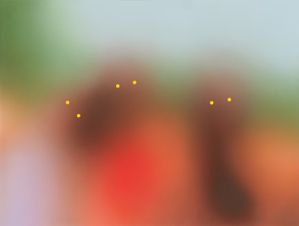 Ashley Bickerton, Sena, Cherry and Kinez, 2022 Acrylic on canvas, 72 ½ × 96 ⅛ inches (184.2 × 244.2 cm)© Ashley Bickerton. Photo: Rob McKeever