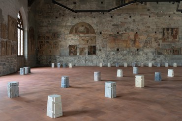 Installation view, Rachel Whiteread: . . . And the Animals Were Sold, Galleria d’Arte Moderna e Contemporanea di Bergamo, Italy, June 23–October 29, 2023. Artwork © Rachel Whiteread. Photo: Lorenzo Palmieri