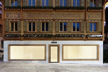 A photograph of the outside of the Gagosien location Gstaad