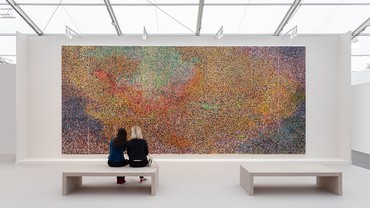 Rick Lowe, Rotation (Revolution), 2023, installation view, Frieze Los Angeles, 2023 © Rick Lowe Studio. Photo: Thomas Dubrock
