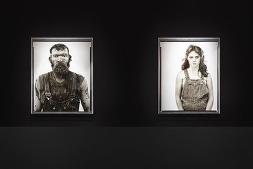 Richard Avedon, Ten Exhibition Prints from In the American West, 1979–84, installation view, Art Basel Unlimited 2023 © The Richard Avedon Foundation. Photo: Sebastiano Pellion di Persano