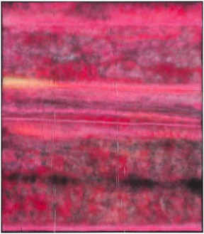 Sterling Ruby, SP288, 2014 Spray paint on synthetic canvas, 96 × 84 inches (243.8 × 213.4 cm)© Sterling Ruby