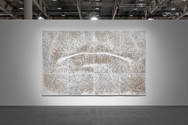 Giuseppe Penone, Spine d’acacia—Contatto, aprile 2006, 2006, installation view, Art Basel Unlimited 2023 © Giuseppe Penone/2023 Artists Rights Society (ARS), New York/ADAGP, Paris. Photo: Sebastiano Pellion di Persano